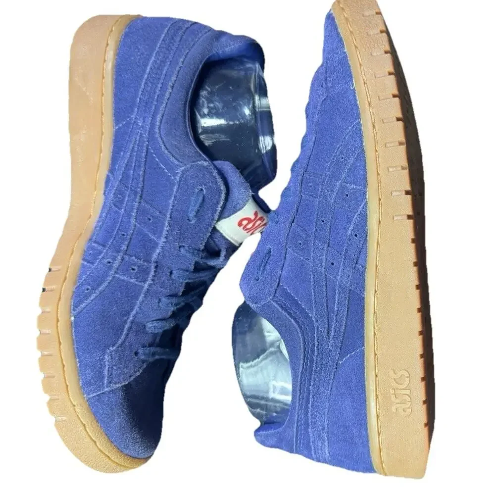 Asics men low top blue suede gel sole skate shoes s‎ 8 skater grunge y2k sneaker